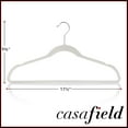 thumbnail image 5 of Casafield 50 Velvet Suit Hangers, Ivory - Space Saving, Non-Slip & Swivel Hook, 5 of 7