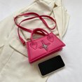 thumbnail image 3 of Bolso de mano informal para mujer, bolso Hobo de PU con correa ajustable, bolso bandolera sólido versátil, 3 of 9