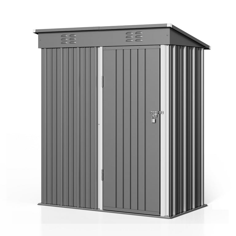 Asofer 5' x 3' Tool Garden Shed, Outdoor Backyard Storage with