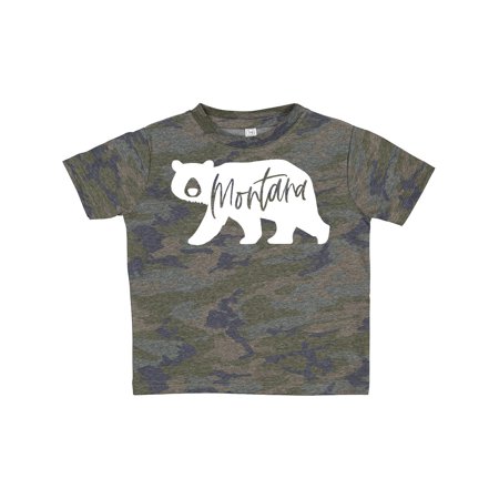 

Inktastic Montana White Bear Silhouette Gift Toddler Boy or Toddler Girl T-Shirt