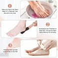 thumbnail image 6 of 13 in 1 Electric Foot Scrubber to Remove Dead Skin with 3 Roller Heads 2 Speed & Battery Display for Pedicure Kit,Pink, 6 of 7