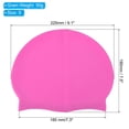 thumbnail image 2 of Uxcell Silicone Swim Cap, Waterproof Swimming Hat Non-Slip Adult Swim Cap for Women and Men, Pink 2 Pcs, 2 of 6