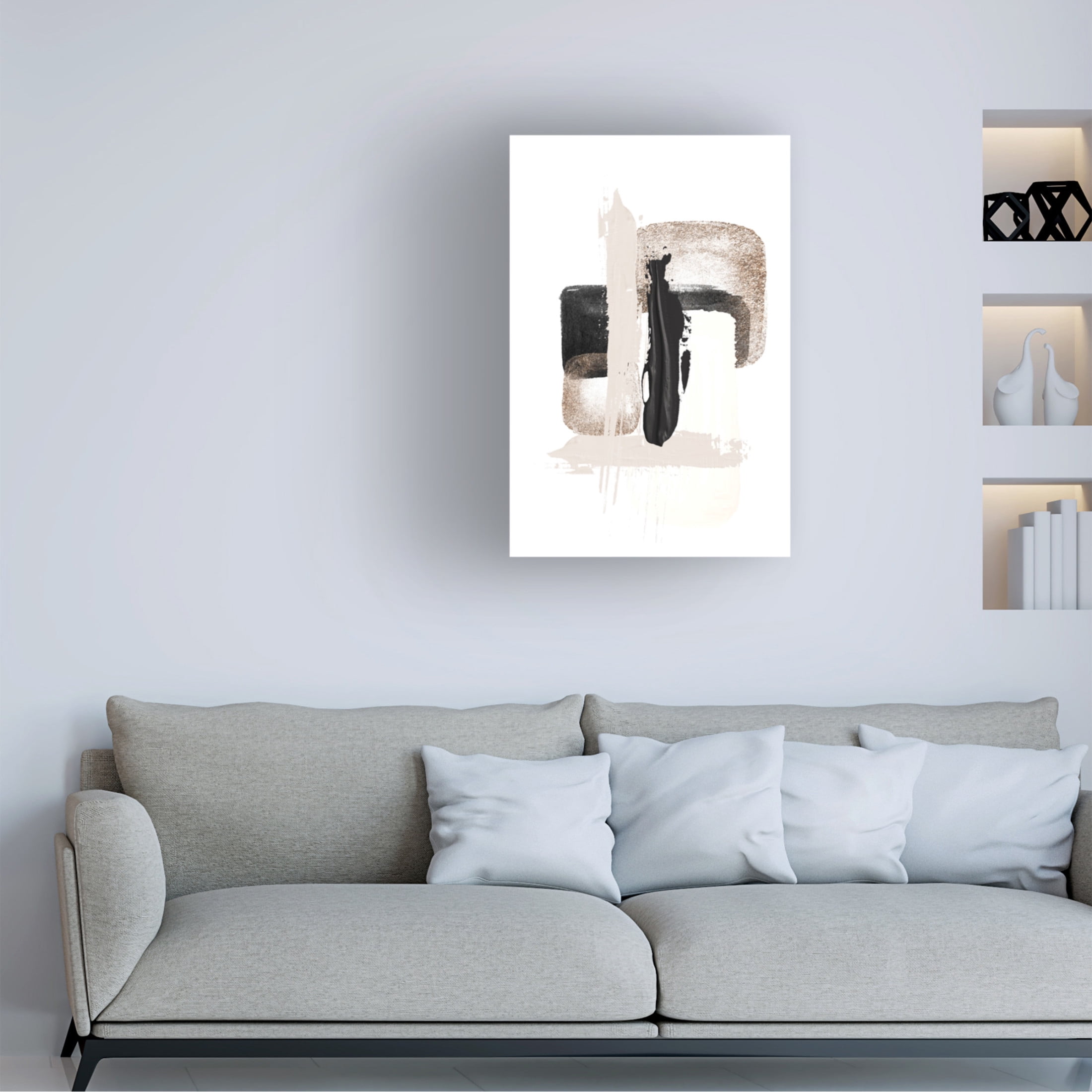 Trademark Fine Art Sally Ann Moss Brush Strokes 2 Canvas Wall Art