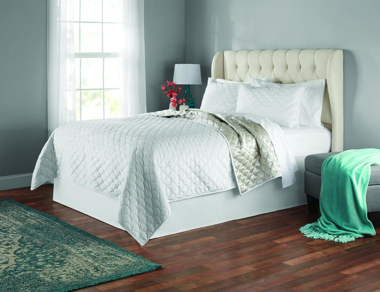 HiEnd Luxury Velvet Diamond 3-Piece Washable Bedding Quilt Set 