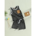 thumbnail image 3 of Coduop Baby Boys Summer Outfit Set Sleeveless Vest Top and Shorts 2pcs Clothes Set,Two Piece, 3 of 8