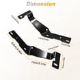 thumbnail image 4 of Unique Bargains Hood Hinge LED Light Mount Bracket for Dodge for Ram 2500 3500 2019-2024 Ditch Light Bracket Carbon Steel Extend Visual Reach Anti Fading 1 Pair, 4 of 4