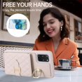 thumbnail image 4 of Phone Case for Samsung Galaxy S20 Plus S20+ 5G Wallet Cover with Screen Protector Ring Stand Credit Card Holder Slot Crossbody Strap Cell S20+5G S20plus 20S + S2O S 20 20+ G5 Women Girls Men Beige, 4 of 7