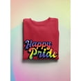 thumbnail image 3 of Happy Pride Bubblegum Banner Sweatshirt Men -Smartprints Designs, Male Large, 3 of 4