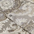 thumbnail image 5 of Palermo Khaki Classic Polyester Waterproof Fabric Paisley Shower Curtain,Printed Decorative Taupe Bathroom Curtains,72" W x Extra 84" L, 5 of 6