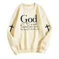 thumbnail image 2 of Christian Sweatshirts for Women 2025 God Is Still Writing Your Story Sweatshirt Long Sleeve Crewneck Pullover Tops, 2 of 6