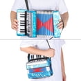 thumbnail image 4 of Uxcell Accordion, 17 Keys 8 Bass Button Accordion Mini Musical Instrument, Navy Blue, 4 of 6