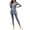 Gray, variant on EINCcm Womens Muslim Swimsuits Reversible Modest Swimwear Zipper Full Coverage Rash Guard One Piece Long Sleeve Bathing Suits