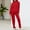Red, variant on Pyhlmscde Women's Fashionable Loose High Neck Sweatshirt Set, Women 2 Piece Outfits Sets, Fall Outfits for Women, Fall Clothes for Women