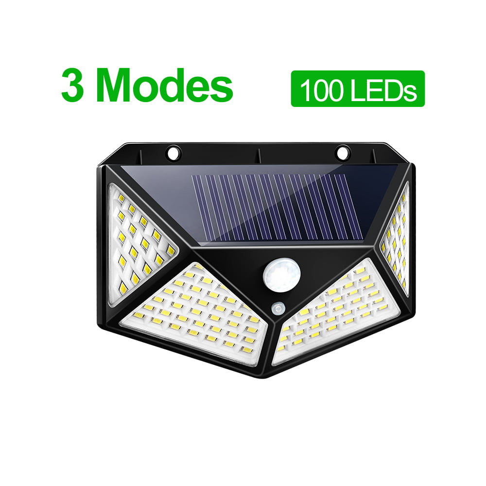 2/4PCS 114 LED Solar PIR Motion Sensor Wall Light Outdoor Garden Lamp Waterproof 