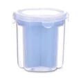 thumbnail image 1 of Naiovety Compartimento hermético con tapa giratoria, contenedor de alimentos, caja de almacenamiento de cereales transparente Organizadores de utensilios de cocina azul 13.5*14.5*11.5 cm, 1 of 6