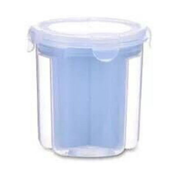 Billuyoard Caja de almacenamiento de para cocina, contenedor de cereales, alimentos, frijoles, gabinete, organizador de sellos Organizadores de utensilios de cocina azul 13.5*14.5*11.5 cm
