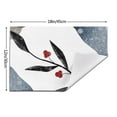 thumbnail image 3 of YFYANG Washable Heat-Resistant Placemats, 70% PVC/30% Polyester, Winter Red Berries Kitchen Table Mat, 12" x 18" 1 Piece, 3 of 6