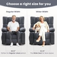thumbnail image 6 of JMYMRY Power Lift Recliner Chair with Massage and Heating, Electric Lift Reclining Chair for Elderly, Side Pocket and Cup Holder for Living Room, USB and Type-C Charging Ports,Blue, 6 of 8