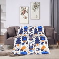 thumbnail image 2 of XMXY Fleece Throw Blanket for Couch, Snowflake Winter December Lightweight Plush Fuzzy Cozy Soft Bed Blankets and Throws for Sofa, 40"x30" inches, 2 of 8