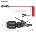 thumbnail image 4 of Ignition Switch Key Safety Lanyard Lock Assembly for OMC BRP 1996 Up Johnson Evinrude 5005801 for Evinrude for Johnson, 4 of 5