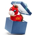 thumbnail image 3 of 2026 Year of The Horse Plush Toy, Auspicious Chinese Lunar New Year Zodiac Mascot Ornament, Lunar New Year Gift Blessing Souvenir (Smiling Horse), 3 of 10