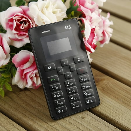 - Ultra Thin Card Pocket Mini Mobile Phone Dual Band Low Radiation for Kids