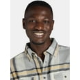 thumbnail image 4 of George Men's and Big Men's Flannel Shirt with Long Sleeves, Sizes XS-3XLT, 4 of 9