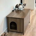 thumbnail image 3 of Parker Designer Catbox Litter Box Enclosure in Brown, 3 of 7