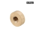 thumbnail image 3 of Uxcell Knurled Thumb Nuts, 4 Pack M10 x D20mm x H7mm Brass Blind Hole Knurled Thumb Nuts, 3 of 5