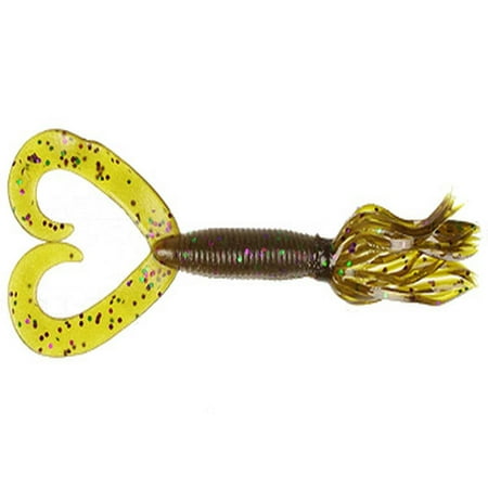 Gary Yamamoto Double Tail Hula Grub 5 10Pk Green Pumpkin Copper 97-10-330