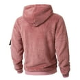 thumbnail image 5 of Long Sleeve Shirts for Men, Mens Sherpa Pullover Fuzzy Hoodies Sweatshirt Plush Spring Hoodie Sweater Tops, 5 of 9
