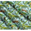 thumbnail image 3 of Soimoi Cotton Voile Fabric Branches,Parrot & Leopard Jungle Print Fabric by Yard 42 Inch Wide, 3 of 7