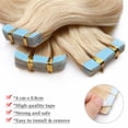 thumbnail image 4 of Benehair 100% Real Remy Human Hair Extensions Tape In Seamless Skin Weft Full Head Blonde Thick Body Wave Hair Thick 20 pcs 40pcs, 4 of 11