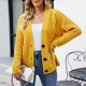 thumbnail image 2 of Gabardina para mujer Gibobby Chaqueta tipo cárdigan de punto informal amarillo XL, 2 of 5