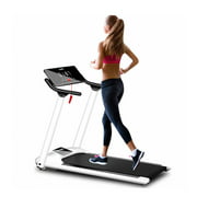 Erkang Small Foldable Motorized Treadmill, 3.5 HP Electric Treadmill Workout Running Machine, 220lbs