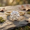 thumbnail image 6 of Rosec Jewels IGI Certified Lab Grown Diamond Solitaire Engagement Ring 3 Carat - E-VS1 Quality - With Jewelry Box, 10K Yellow Gold, US 6.50, 6 of 8