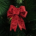 thumbnail image 4 of Hmgxay 3.9" Christmas Decorative Bow, Holiday Ornament Bow for Festive Decor, Tree Adornment Ribbon for Celebrations, Seasonal Gift Bow for Holiday Cheer(Red), 4 of 6