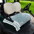 thumbnail image 2 of Golf Cart Seat Covers for 2 Seater,Blue Coastal Microfiber Cart Seat Towel Blanket,Nautical Beach Summer Sea Starfish Coral Absorbent Breathable Non Slip Bench Seats Protector for Golf Course 51"x31", 2 of 9