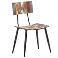 thumbnail image 3 of Juego de 2 Sillas de Comedor Retro de Madera Recuperada Maciza vidaXL, 3 of 9