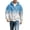 Sky Blue1*, variant on RUTAYY Men's Zip Hoodie Long Sleeve Loose Fit Waffle Fabric Gradient Design Daily Sweatshirt Sky Blue