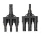 thumbnail image 1 of Conector MC-4, conector T de panel solar macho/hembra MC-4 Conexión fotovoltaica paralela Enchufe de clip Adaptador de energía solar Divisor Acoplador Combinador (M/3F, F/3M), 1 of 4