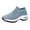 Light Blue, variant on Rotm Women'S Walking Shoes Womens Slip on Walking Shoes Comfort Sock Shoes Non Slip Mesh Casual Running Sneakers Black,9
