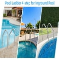 thumbnail image 3 of BeesClover Heavy Duty Stainless Steel Pool Steps, Non-Slip Swimming Pool Ladder for Deep End, Easy Assembly, 380lbs Load Capacity - Perfect for Indoor/Outdoor Pools, 3 of 6