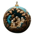 thumbnail image 3 of Tupukom Holy Religious Gifts Josheph and Baby Jesus Resin Christmas Onaments Religious Gifts Men, 3 of 5