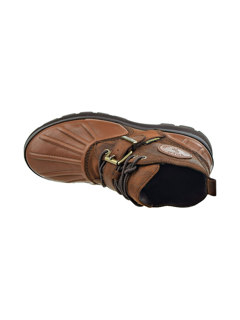 POLO RALPH LAUREN Mens Brown Traction Water Resistant Comfort Oslo Round  Toe Wedge Lace-Up Leather Boots Shoes 7.5 D - Walmart.com