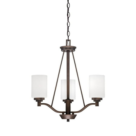 

Millennium Lighting Durham 3 Light Chandelier Ceiling Fixture in Rubbed Bronze