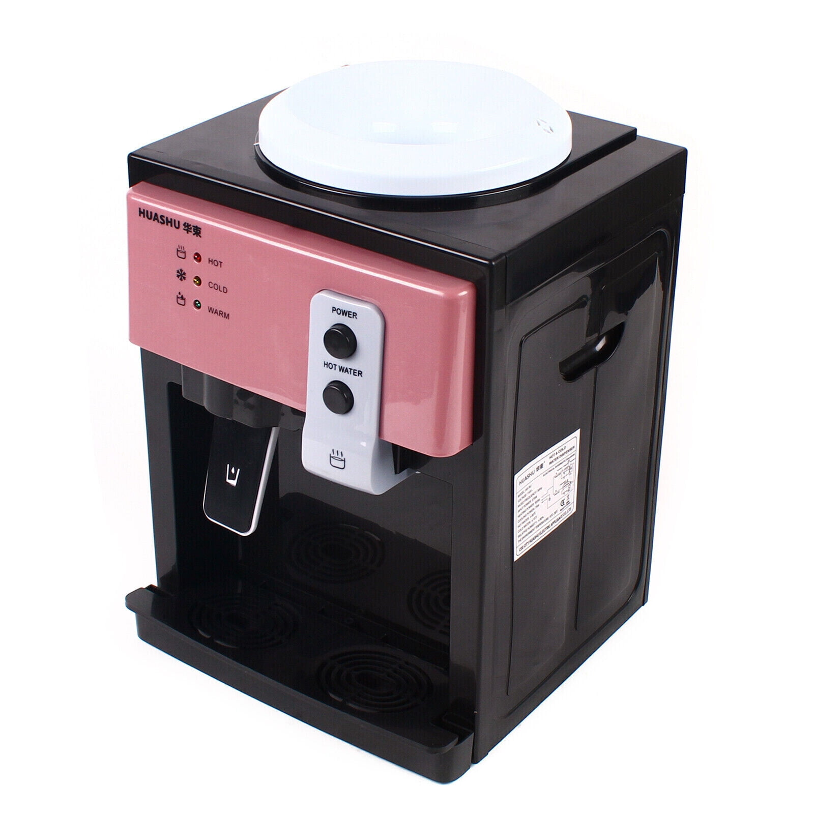 Top Loading Water Dispenser with Indicator Light, Hot and Cold Water Cooler for Indoor