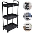 thumbnail image 1 of unbranded Carrito De Almacenamiento De 3 Niveles Con Negro Para Cocina Y, 1 of 7