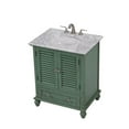thumbnail image 4 of Elegant Decor Rhodes 30" Wood Single Bathroom Vanity in Vintage Mint Green, 4 of 15