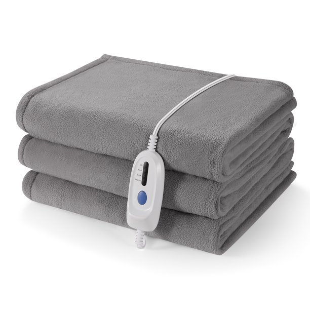MaxKare Electric Heated Blanket Full Size 77'' x 84'' with 4 Heating